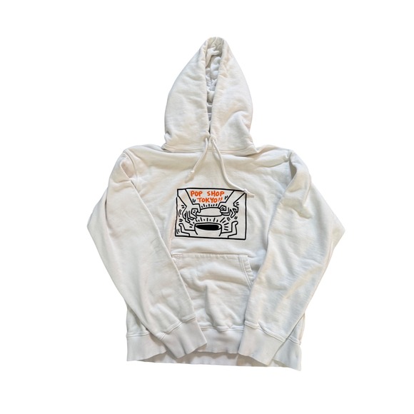 Uniqlo Other - Uniqlo UT Keith Haring Pop Shop Tokyo Graphic Hoodie White Mens Large Sweatshirt